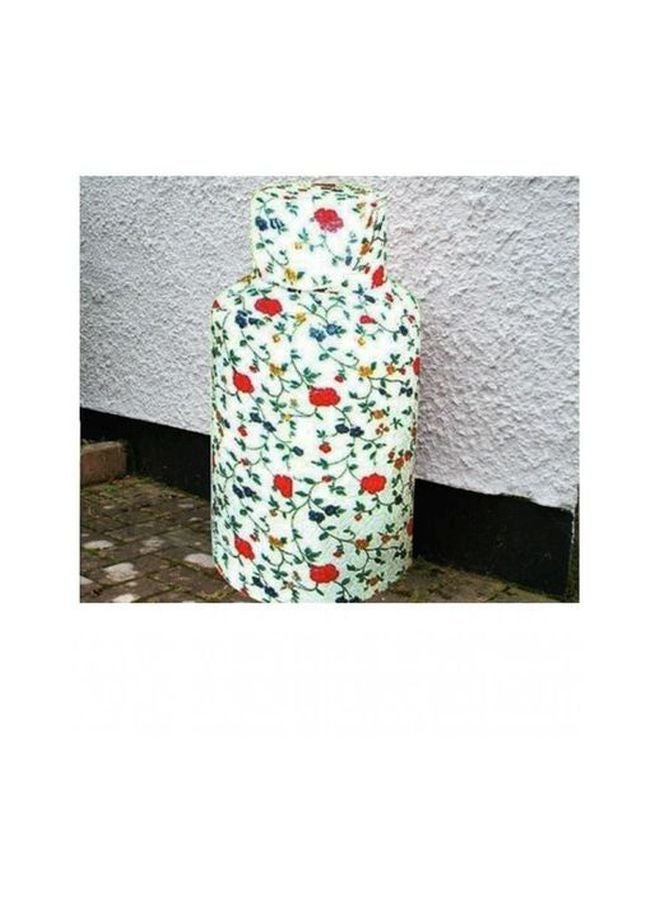 بي إيه آي جي غطاء أسطوانة غاز بنقشة زهور أبيض/أحمر/أزرق - Image 2