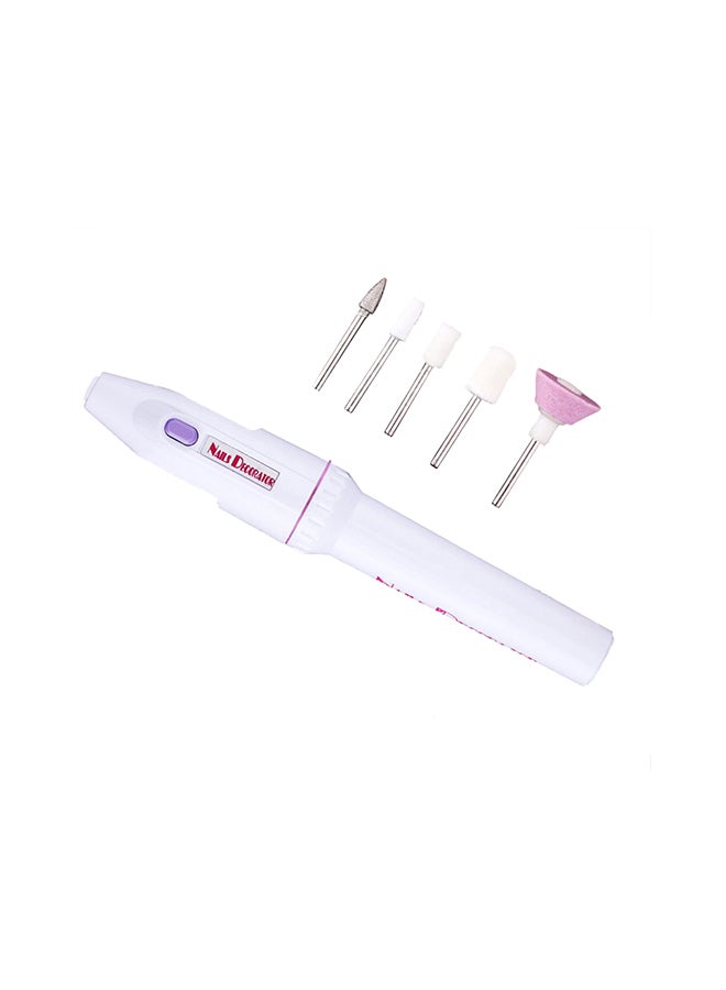 Generic 6-Piece Electric Manicure Pedicure Nail Polish Drill Tool Kit White  - Image 2