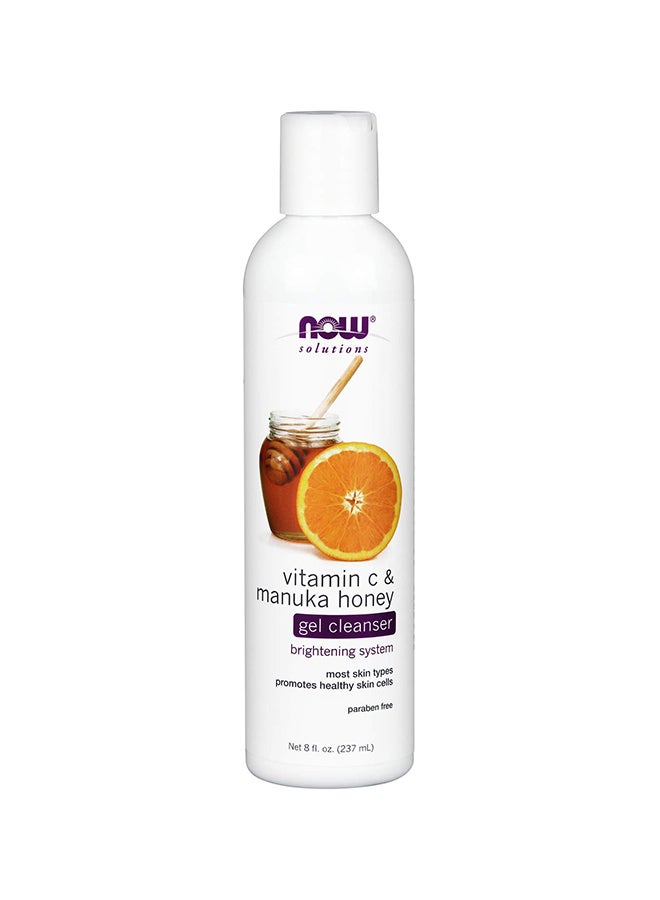 Now Foods Vitamin C And Manuka Honey Gel Cleanser 237ml - Image 1