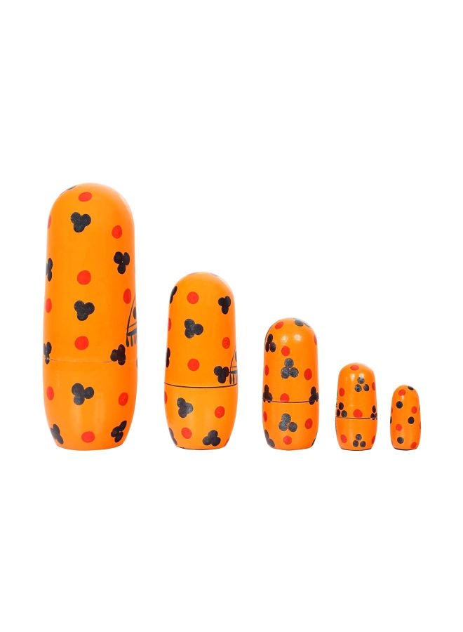 ITOS365 5-Piece Hand Painted Nesting Doll Set - Image 2