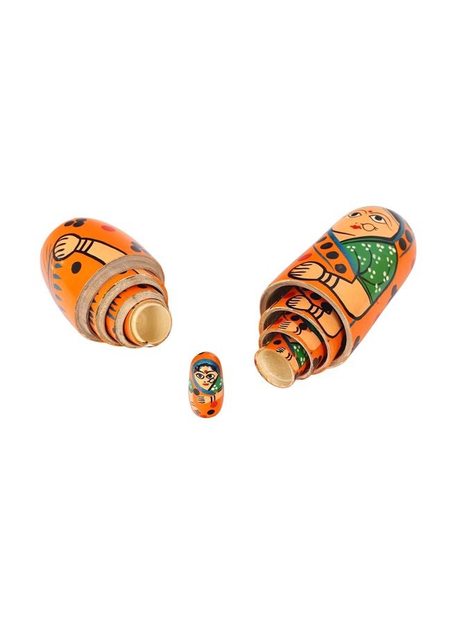 ITOS365 5-Piece Hand Painted Nesting Doll Set - Image 3