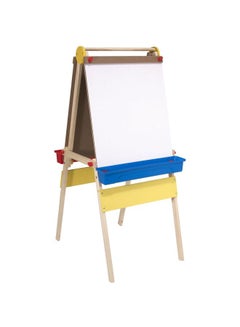 Double Sided Wooden Art Easel White/Beige/Blue