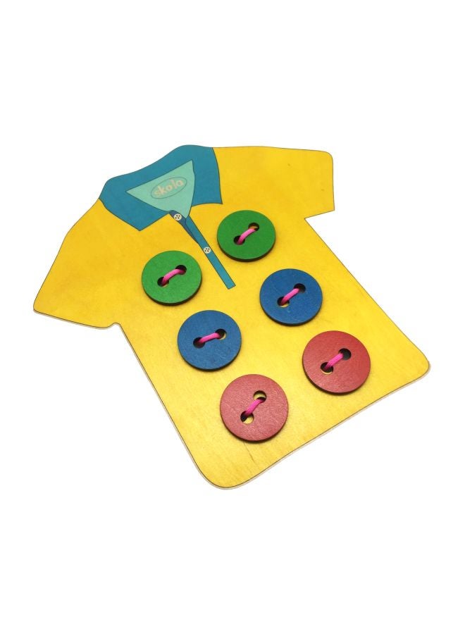 Skola Wooden T Shirt Tailor Sew The Buttons Toy