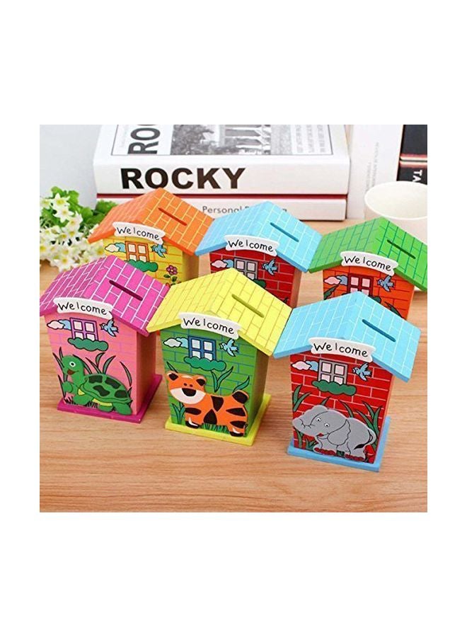 جولد ليف مجموعة حصالات من الخشب بتصميم حيوانات مكونة من 6 قطع - Image 3