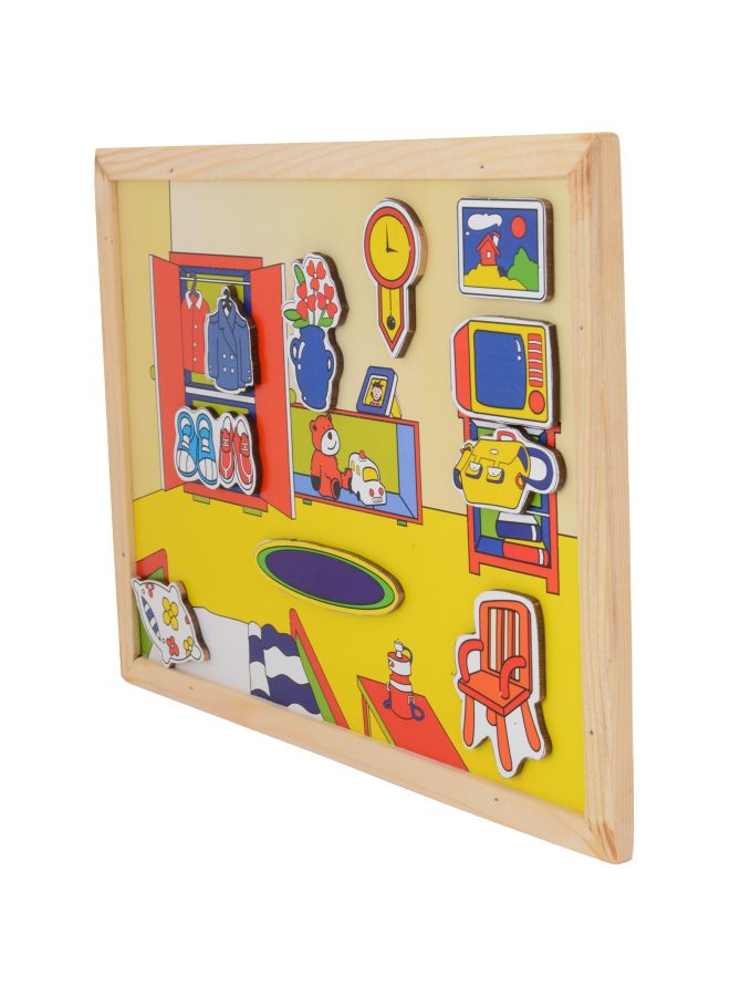 Skillofun Wooden Magnetic The Room Twin Play Tray PM-1A - Image 4