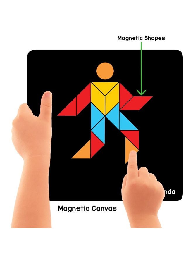 Play Panda 44-Piece Fun Magnetic Shapes Type 1 Set PP017 - Image 3