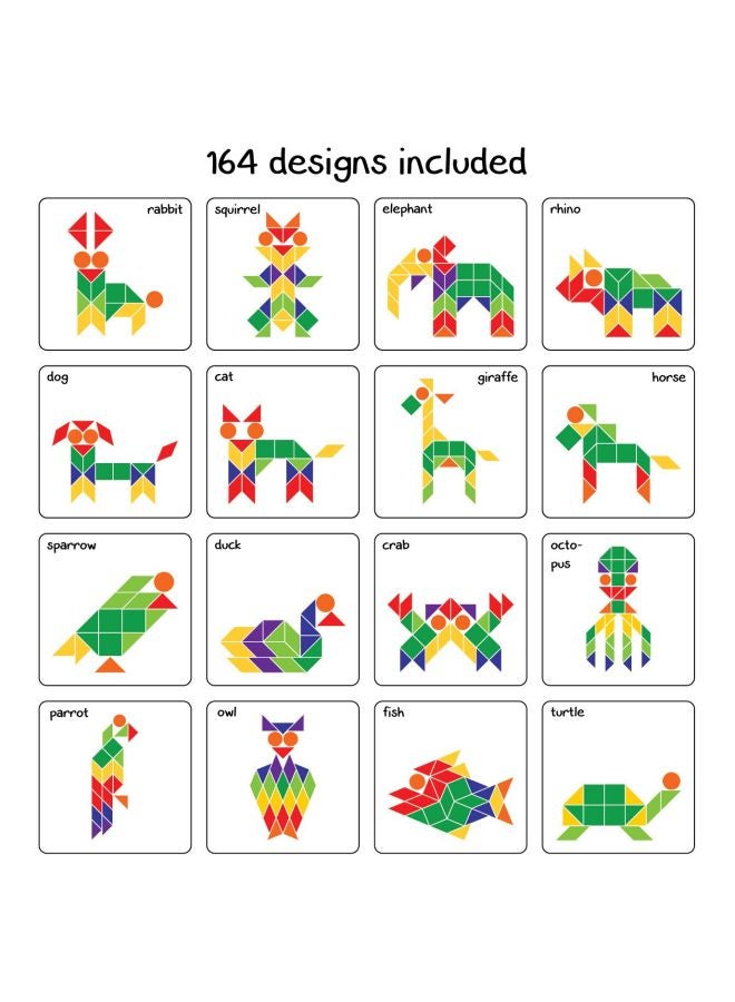 Play Panda 44-Piece Fun Magnetic Shapes Type 1 Set PP017 - Image 5