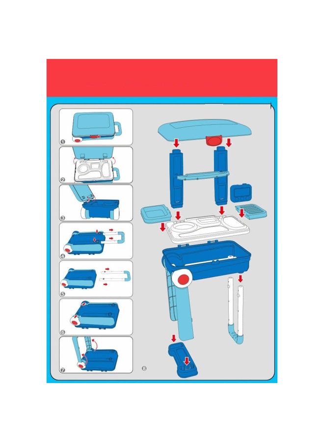VikriDa 2-In-1 Doctor Nurse Medical Box Suitcase - Image 5