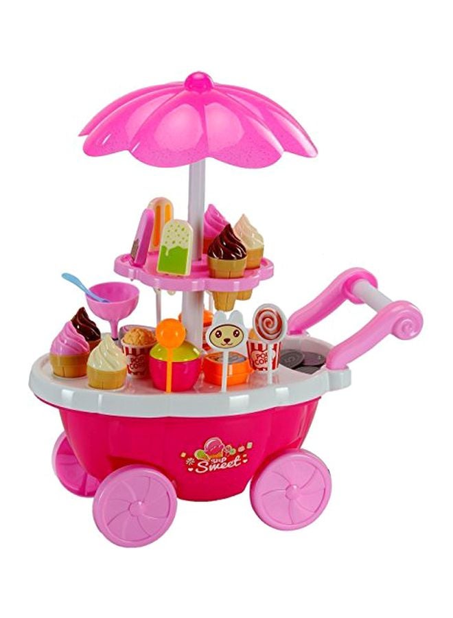 higadget Ice Cream Kitchen Play Cart Set With Light And Music S - Image 1