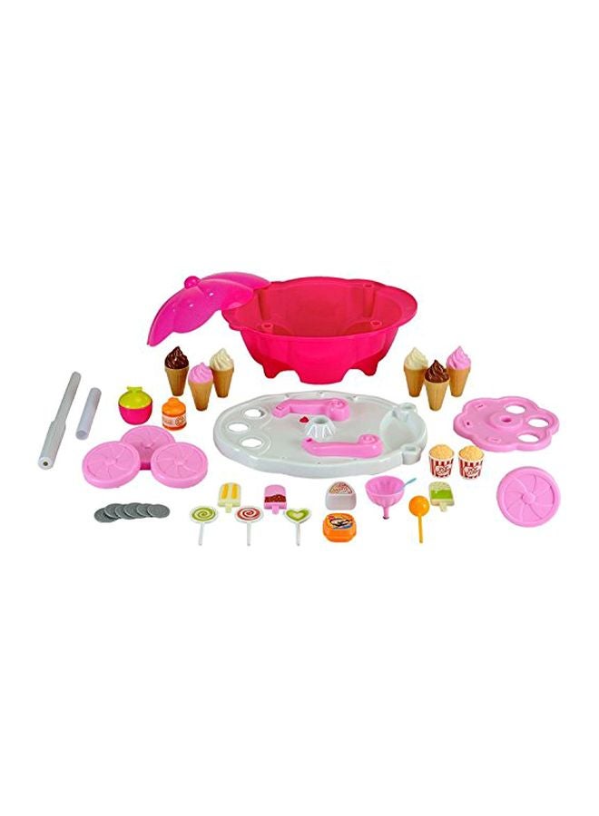 higadget Ice Cream Kitchen Play Cart Set With Light And Music S - Image 2