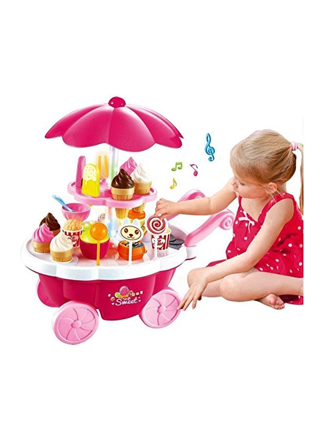 higadget Ice Cream Kitchen Play Cart Set With Light And Music S - Image 3