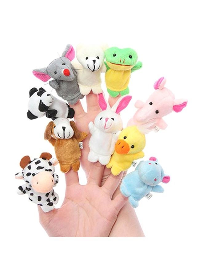 سمايلز كرييشن مجموعة دمى متحركة للأصابع على شكل حيوانات من 10 قطع من طراز SC-1435-1-TOYS - Image 3