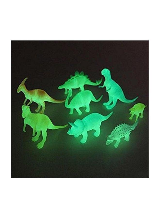 Vibgyor Vibes 8-Piece Glow In The Dark Dinosaurs Animal Figure Set  - Image 4