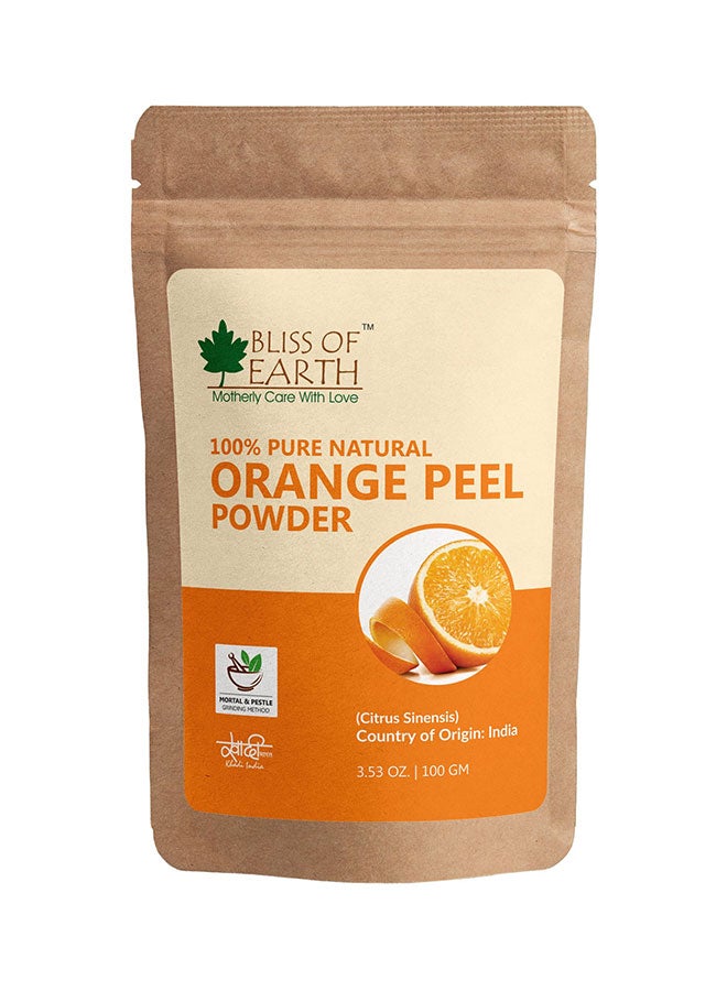 BLISS OF EARTH Pure Orange Peel Powder Face Pack 100grams  - Image 1