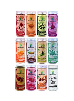 Herbtoniq Pack Of 12 Natural Face Mask Powder 
