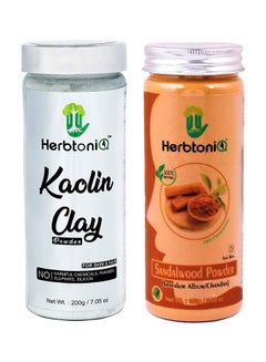Pack Of 2 Organic Sandalwood And Kaolin Clay Powder Face Mask