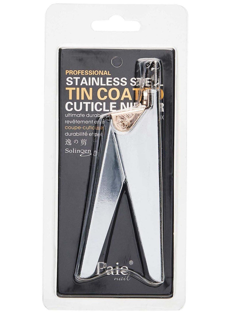 BEZOX Professional Tin Coated Cuticle Nipper Silver/Gold - Image 2