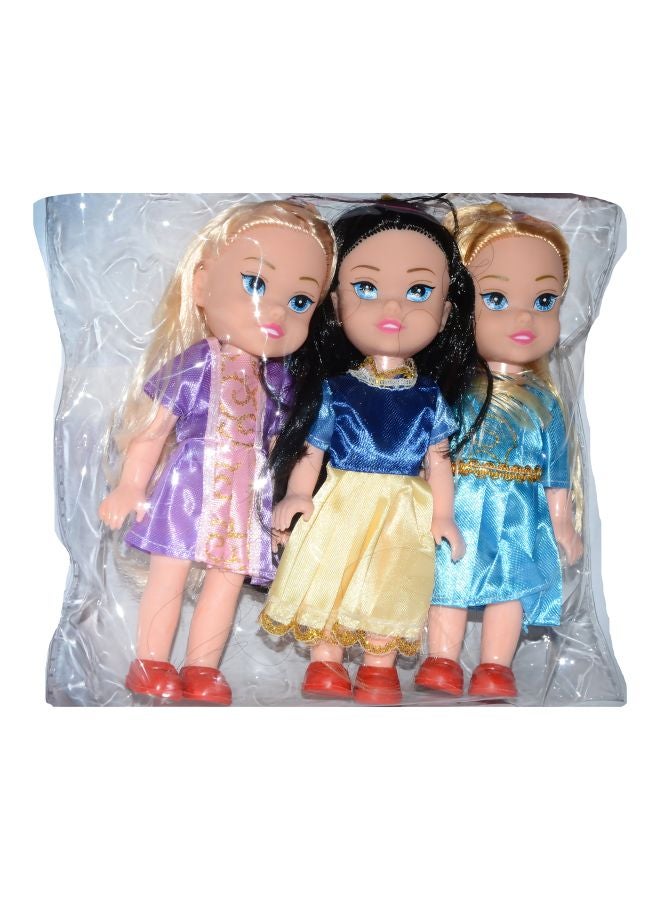 Vibgyor Vibes - 3-Piece Triplet Sisters Doll Set TODOLL3130 7inch - Image 1
