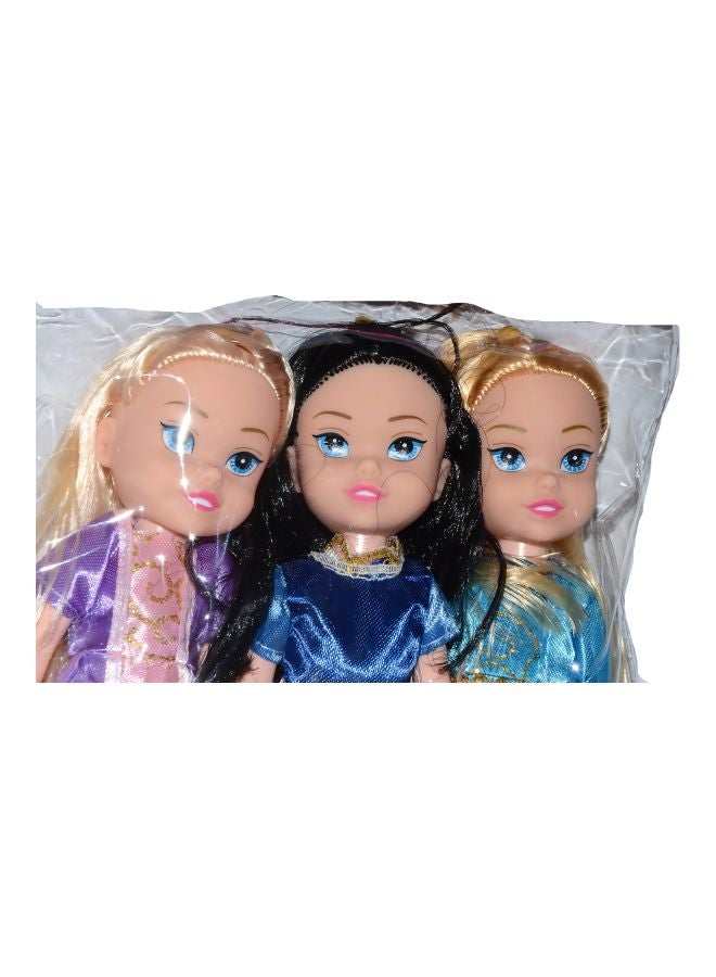 Vibgyor Vibes - 3-Piece Triplet Sisters Doll Set TODOLL3130 7inch - Image 1