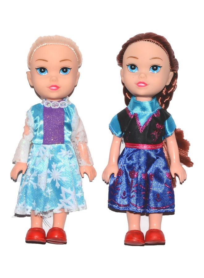 فيبجيور فايبز - مجموعة دميتين اخوات توأم بشعر طويل طراز TODOLL285 6بوصة - Image 1