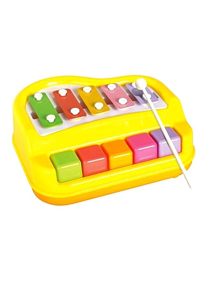 Webby 2-In-1 Mini Xylophone And Piano Musical Toy - Image 1