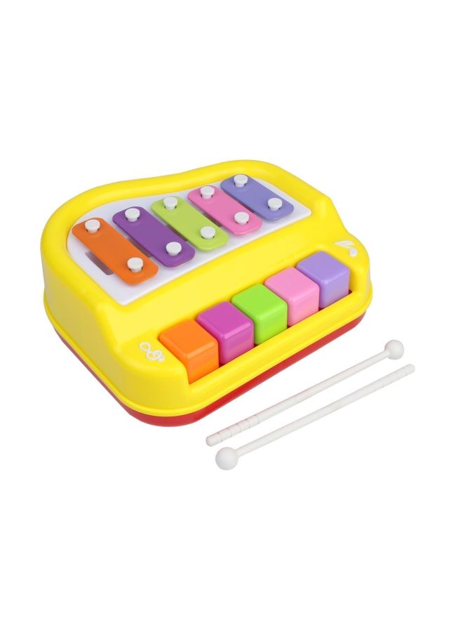 Webby 2-In-1 Mini Xylophone And Piano Musical Toy - Image 2