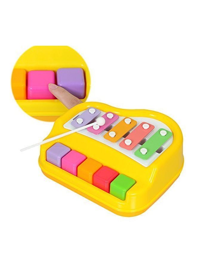 Webby 2-In-1 Mini Xylophone And Piano Musical Toy - Image 3