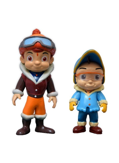 2-In-1 Bheem And Raju Himalayan Adventure Action Figure Toy Set