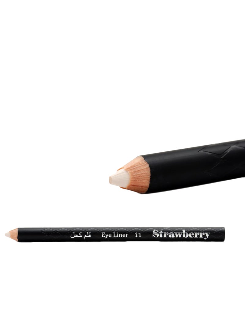 Strawberry Long Lasting Eye Liner Pencil No.11 White - Image 2