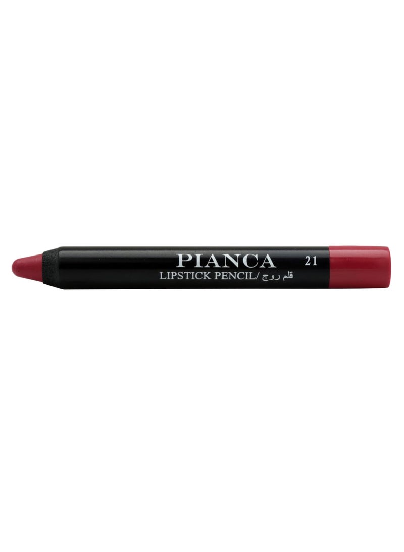 PIANCA Long Lasting Matte Lipstick Pencil No.21 Dark Red - Image 2