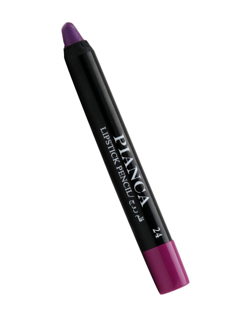 PIANCA Long Lasting Matte Lipstick Pencil No.24 Purple  - Image 1
