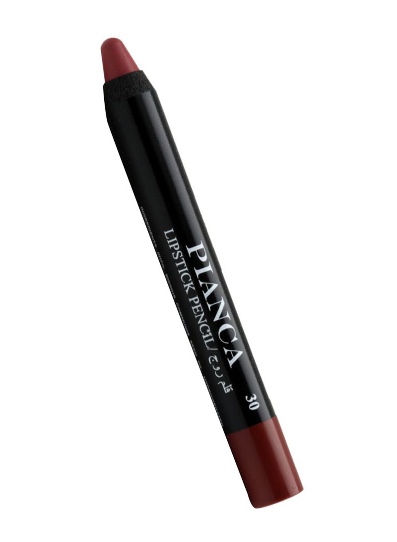 PIANCA Long Lasting Matte Lipstick Pencil No.30 Dark Brown - Image 1