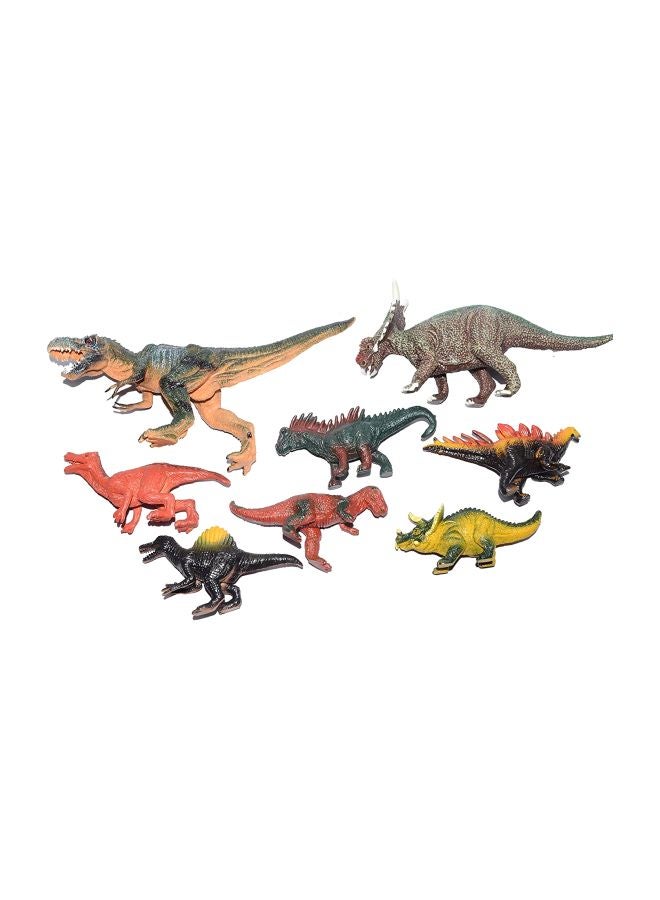 Super Toy 8-Piece Mini Jungle Dinosaur Figure Set - Image 1
