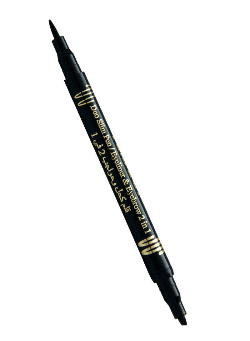 Perfect - 2-In-1 Long Lasting Eyeliner And Eyebrow Pen Black - Image 1