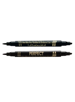 Perfect 2-In-1 Long Lasting Eyeliner And Eyebrow Pen Black  - Image 2