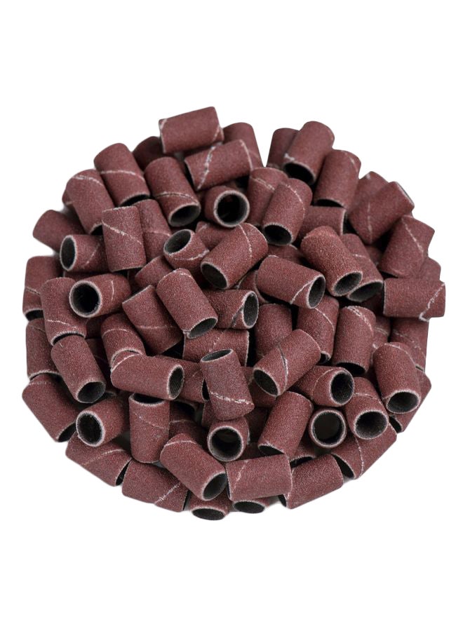 MelodySusie 100-Piece Professional Nail Drill Sanding Band Set Brown - Image 1