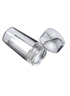 Yueton Nail Art Stamping Stamper With Cap Scraper Clear/Grey  - Image 2