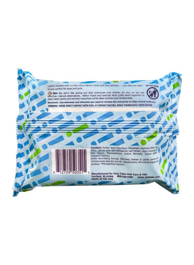 Fairy Tales 30-Piece Cleansing Face Wipes 7 x 8inch  - Image 2