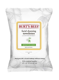 Burt's Bees Pack Of 3 Sensitive Facial Cleansing Towelettes 