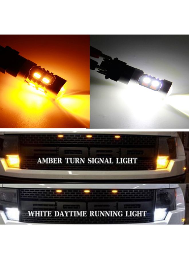 Generic - 2-Piece T25 Car LED Dual Mode Indicator Light Bulb - Image 1