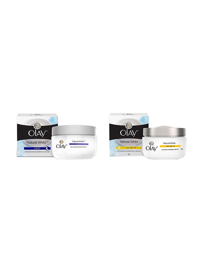 Olay Combo Natural White Cream Set With SPF 24 Natural White 50 eachgrams - Image 1