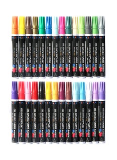 H&B 28-Piece Oil Based Coloured Paint Marker Pen Set Multicolour  - Image 1