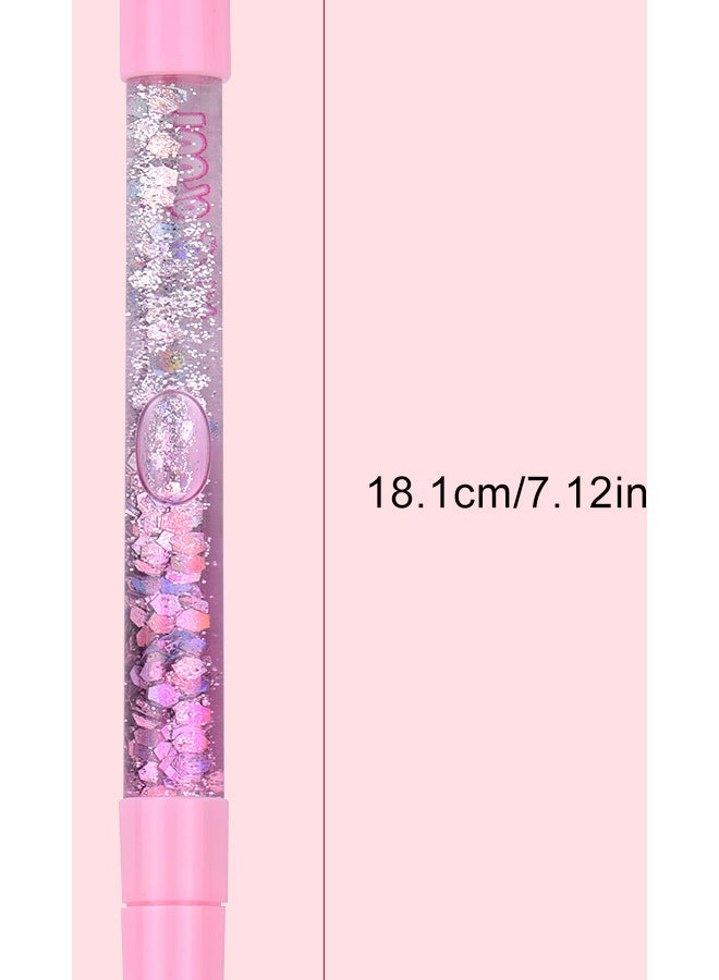 Generic Creative Unicorn Shape Cap Black Gel Pen Pink  - Image 3