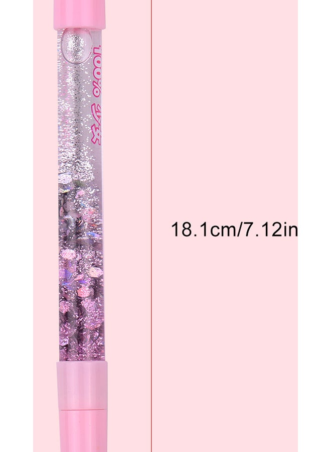 Generic Creative Flamingo Shape Cap Black Gel Pen Pink  - Image 3