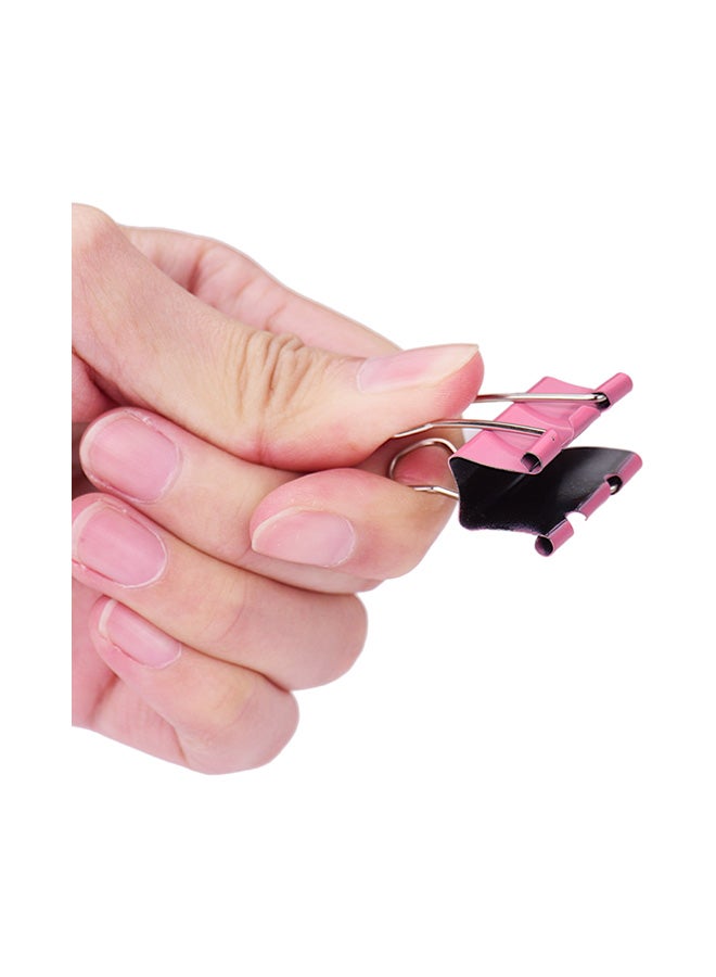 48-Piece Binder Paper Clamps Metal Fold Back Clips Set Multicolour - Image 5