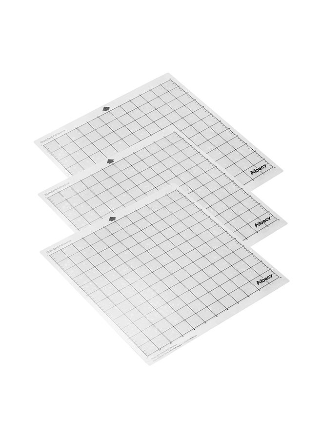 Aibecy - 3-Piece Grid Repalcement Cutting Special Measuring Pad Set Transparent - Image 1