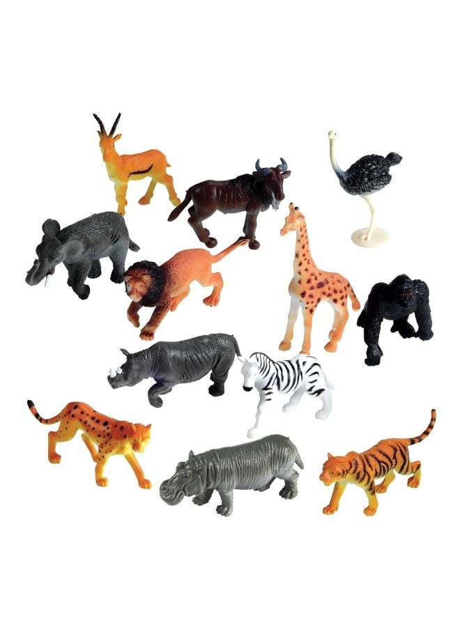 Super Toy 12-Piece Wild Animal Figure B07KW1SM76  - Image 1