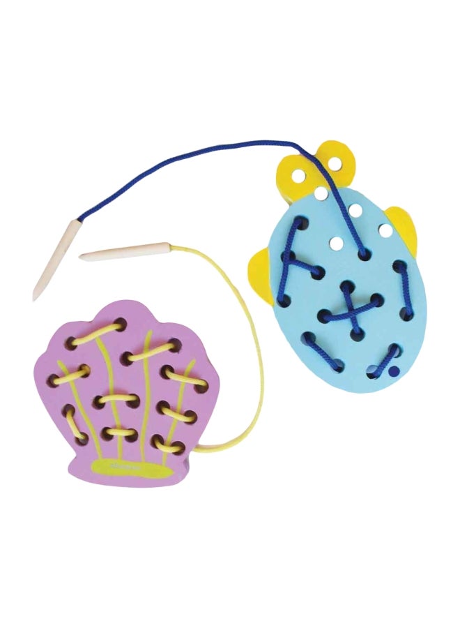 Shumee 2-Piece Sea Themed Lacing Toy Set - Image 1