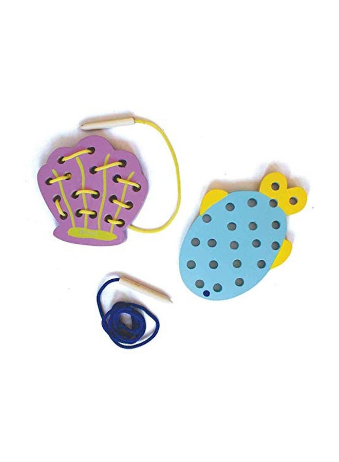 Shumee 2-Piece Sea Themed Lacing Toy Set - Image 2