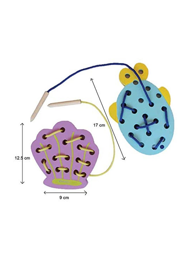 Shumee 2-Piece Sea Themed Lacing Toy Set - Image 5